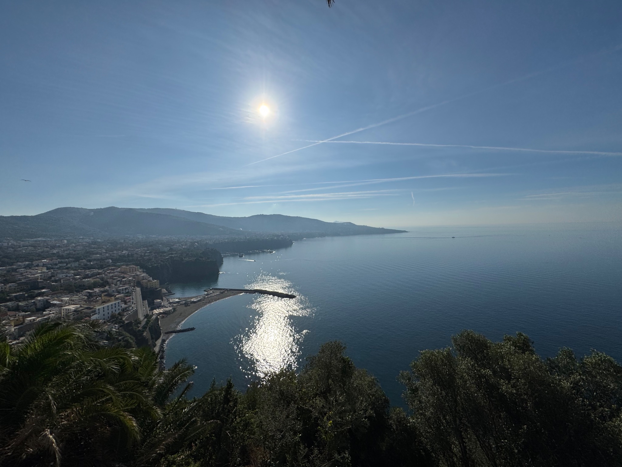 Amalfi Coast panorama at sunset
